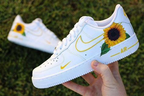 Sunflowers Air Force Custom Painted Nikes Custom Painted Shoes