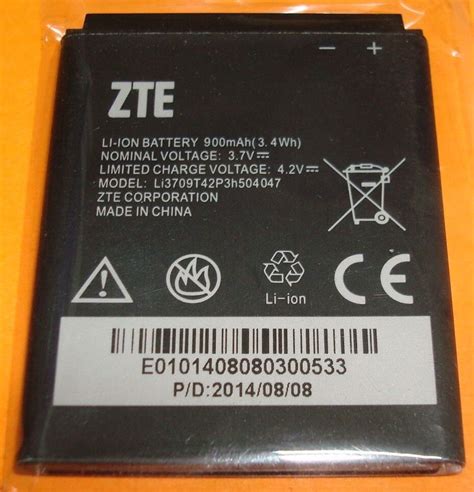 Zte Li Ion 950mah 42v 36wh Atandt Flip Cell Phone Z331 Battery Gbt 18287 2000 Ebay