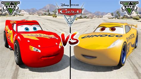 Lightning McQueen VS Cruz Ramirez In GTA 5 WHO IS BEST YouTube