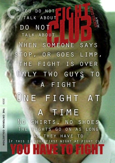 Rules To Fight Club Fight Club Poster Invisible Monsters Chuck