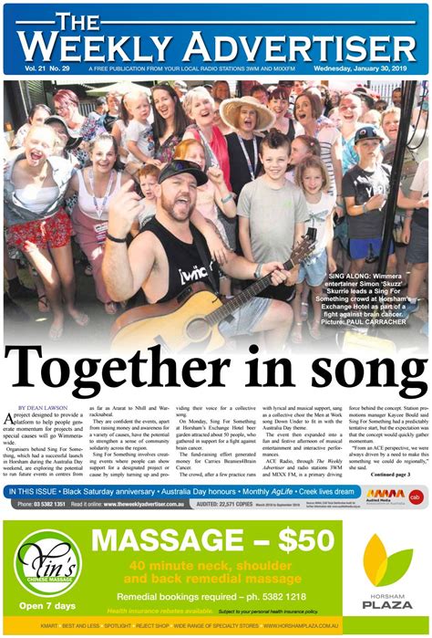 The Weekly Advertiser Wednesday January 30 2019 By The Weekly