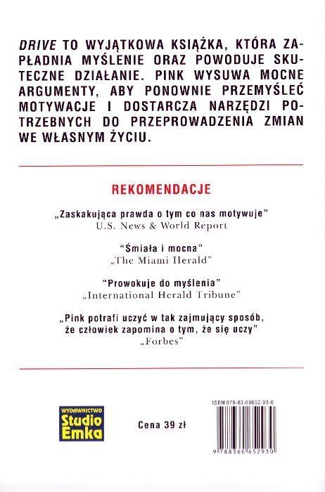 Drive Kompletnie Nowe Spojrzenie Na Motywację Daniel Hpink Książka