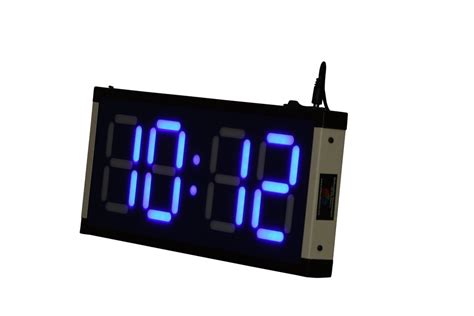 Black Skylink Jumbo Large Inch Digital Clock Blue Led Display At Rs