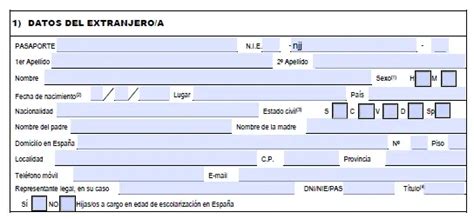 Conoce Como Rellenar El Formulario Ex Para Residencia Temporal No