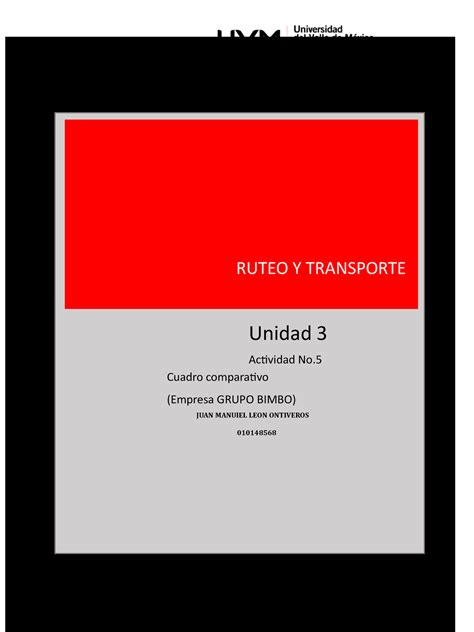 A Jmlo Act Hoja Ruteo Y Transporte Unidad Actividad No