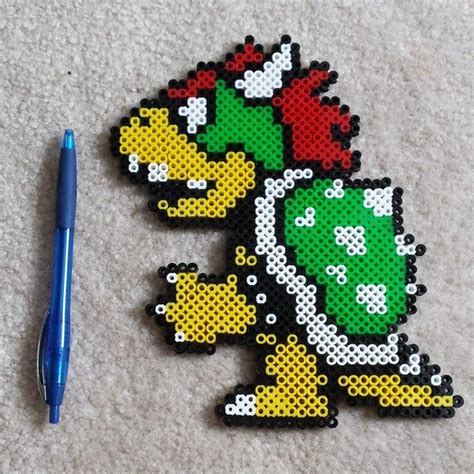 Bowser Perler Beads By Celebrity Perler Perler Hama Square Pegboard