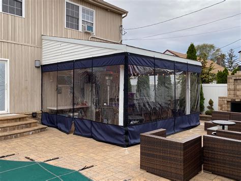 Clear Vinyl Plastic Patio Enclosures - Mosquito Curtains