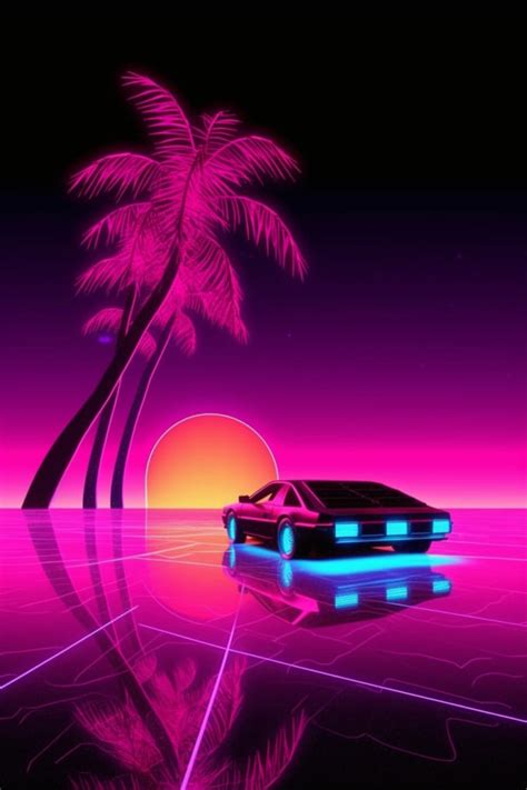 Do 80s Retrowave Logo Designs And Futuristic Synthwave Style By