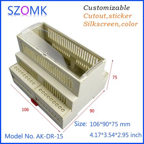 Din Rail Box Project Case Electronics Enclosure 1 Pcs 106 90 75mm