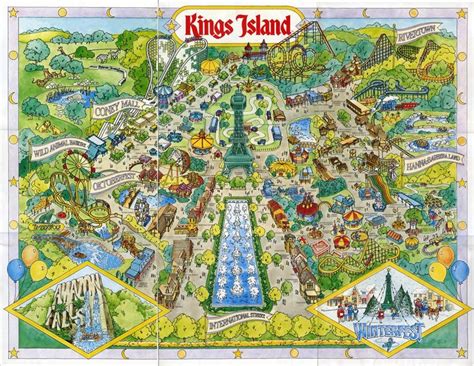 Kings Island Historical Maps - FUN Food Blog