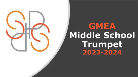 Trumpet Middle School Band Etudes GMEA 2023 2024 All State Band