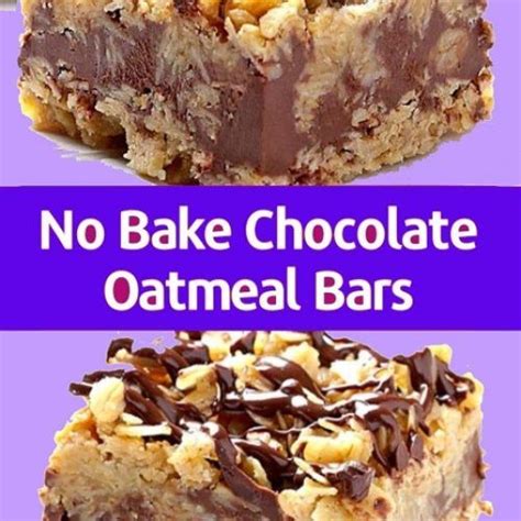 No Bake Chocolate Oatmeal Bars Artofit