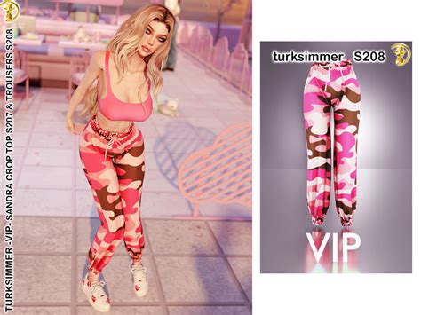 The Sims Resource PATREON Early Access Sandra Trousers S208