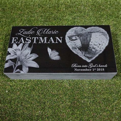 X X Granite Memorial Marker Custom Memorial Headstone Etsy