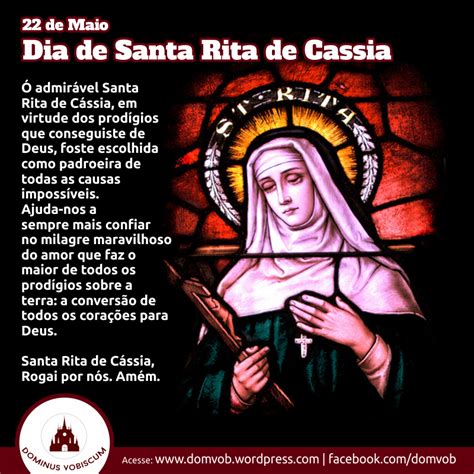 De Maio Dia De Santa Rita De Cassia Dominus Vobiscum