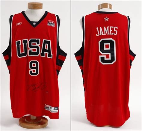 2004 LeBron James Signed Olympic Team Jerseys (10)