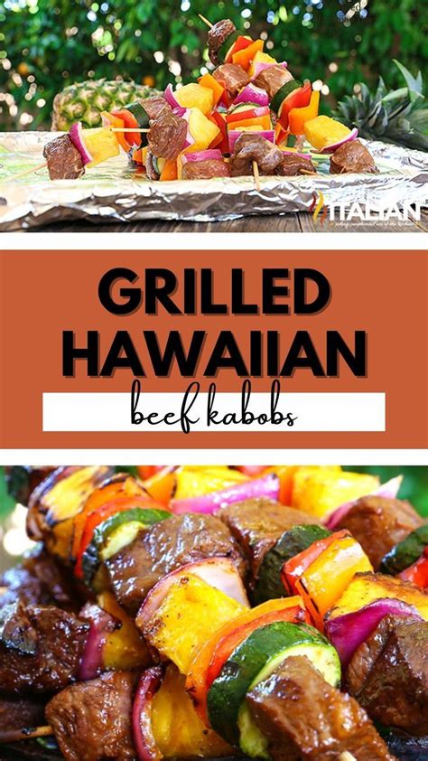 Grilled Hawaiian Beef Kabobs In 2022 Beef Recipes Hawaiian Food