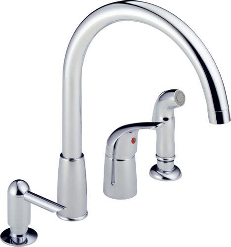 Peerless® Apex 1-Handle Side Sprayer Widespread Kitchen Faucet with ...