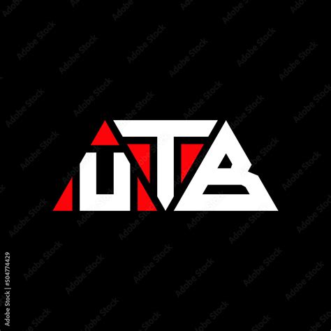 UTB triangle letter logo design with triangle shape. UTB triangle logo design monogram. UTB ...