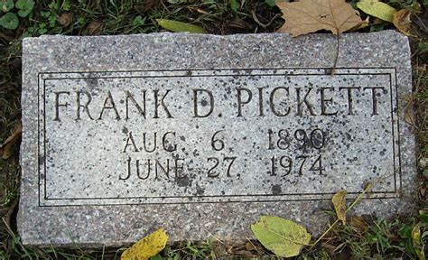 Franklin David Frank Pickett Homenaje De Find A Grave