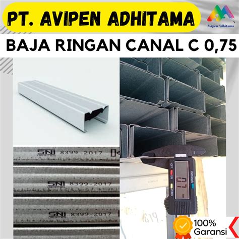 Jual Baja Ringan Canal C C Tebal Mm Full Meter Shopee Indonesia