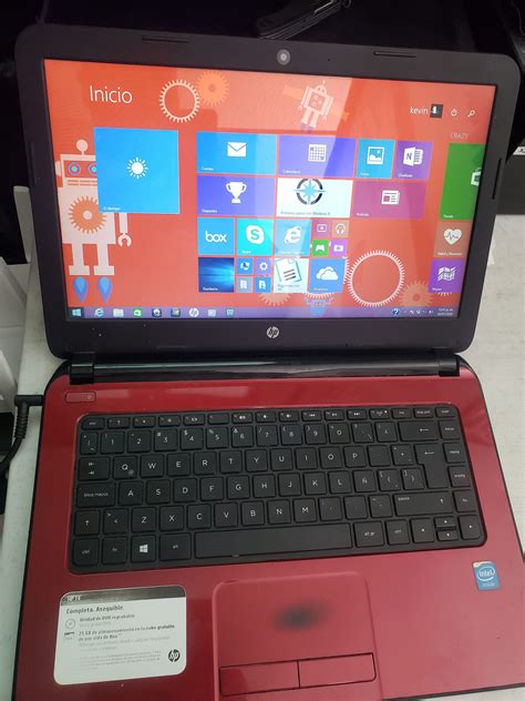 Laptop HP 500 GB En DD 4 GB En RAM Windows 8 Con Cargador Casa De