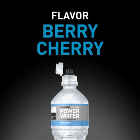 Powerade Zero Sugar Power Water Berry Cherry No Sugar Added Electrolyte