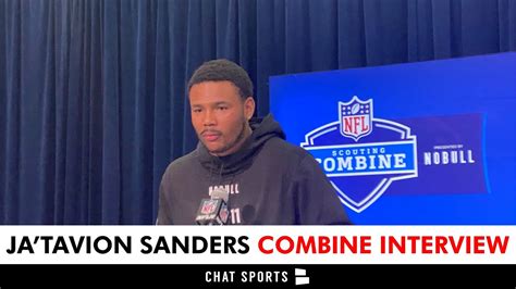 Jatavion Sanders Nfl Combine Interview On Travis Kelce And The Future