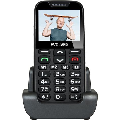 EVOLVEO EasyPhone XD s nabíjecím stojánkem černý