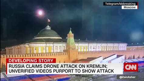 Russia claims drone attack on Kremlin; unverified videos purport to show attack | CNN