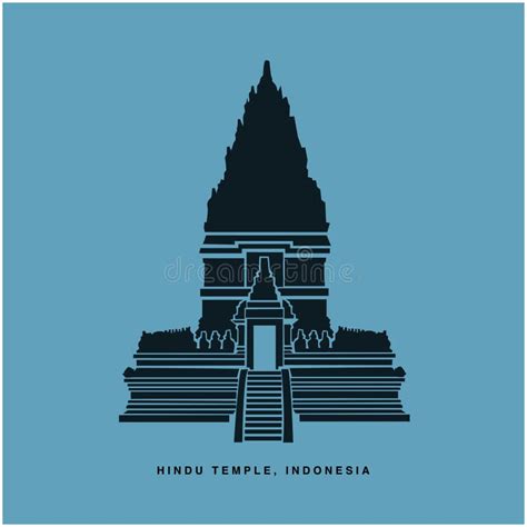 Hindu Temple Indonesia Vector Icon A Beautiful Hindu Temple Icon