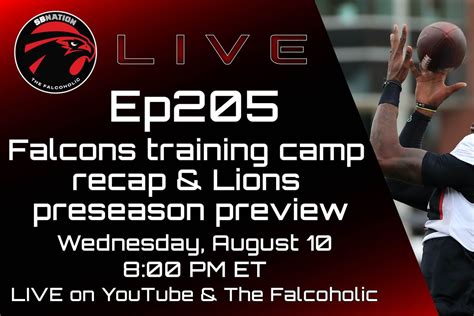 Falcons Training Camp Recap And Lions Preseason Preview The Falcoholic