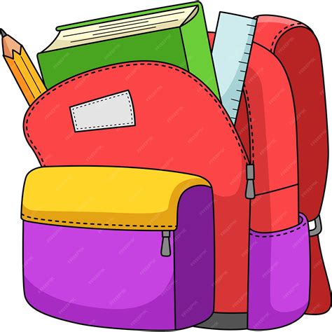 Premium Vector 100th Day Of School Bag Cartoon Colored Clipart