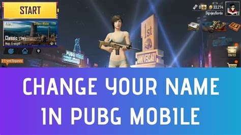 How To Change Name In Pubg Mobile Update Youtube