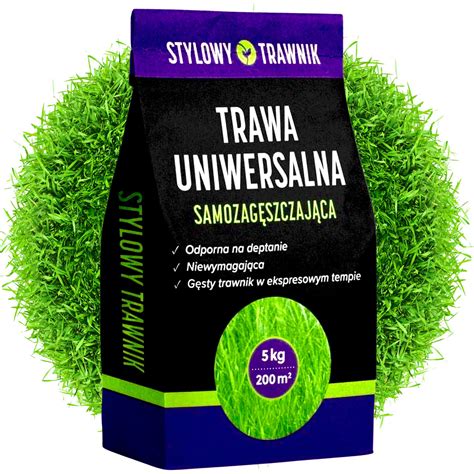 TRAWA UNIWERSALNA SAMOZAGĘSZCZAJĄCA NASIONA 5KG TRAWA UNIWERSALNA