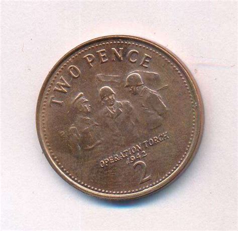 2 пенса. Гибралтар. Операция "Факел". 2006