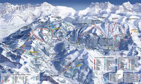 Ski Area and Piste Maps Châtel Portes du Soleil Clarian Chalets