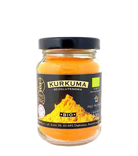 KURKUMA MIELONA BEZGLUTENOWA BIO 100 g PIĘĆ PRZEMIAN Sklep