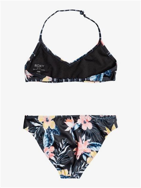 Flowers Addict Triangle Bralette Bikini Set For Girls 8 16 Quiksilver