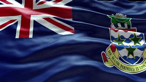 4k Render Cayman Islands Flag Video Waving In Wind Cayman Islands Flag