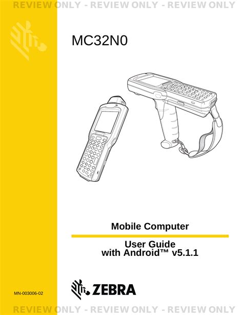 Zebra Technologies Mc32n0 Mobile Computer User Manual Mc32n0 User Guide