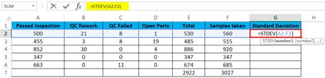 Stdev Function In Excel Formula Examples How To Use Stdev