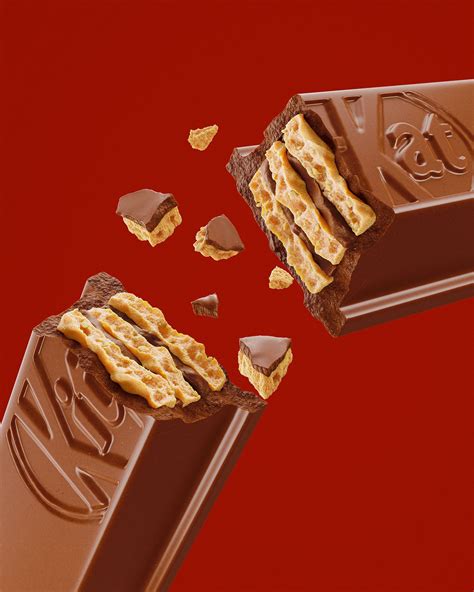 3d Kit Kat Illustration For Packaging