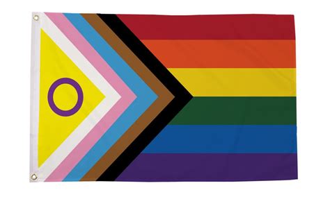 Bandera De Progreso Intersex X Ft Poli Ster Etsy Espa A