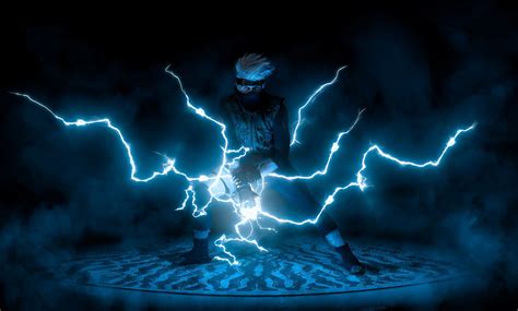 Kakashi Purple Lightning Wallpaper 4k White And Blue Ceramic Dinnerware