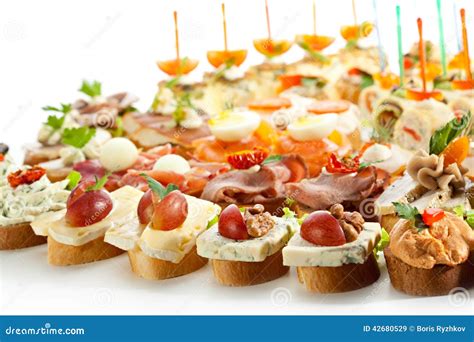 Canapes Stock Image Image Of Appetizer Collection Event 42680529