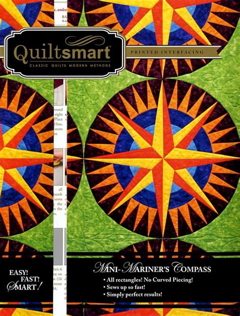 Quiltsmart Mini Mariner S Compass Classic Pack Etsy Mariners Compass Quilt Mariners Compass