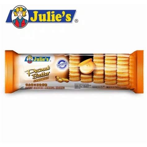 Jual Julies Peanut Butter Sandwich 90gr Biskuit Kacang Shopee Indonesia