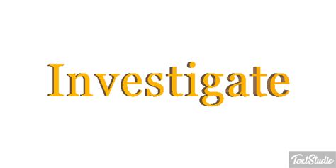 Investigate Word Animated  Logo Designs