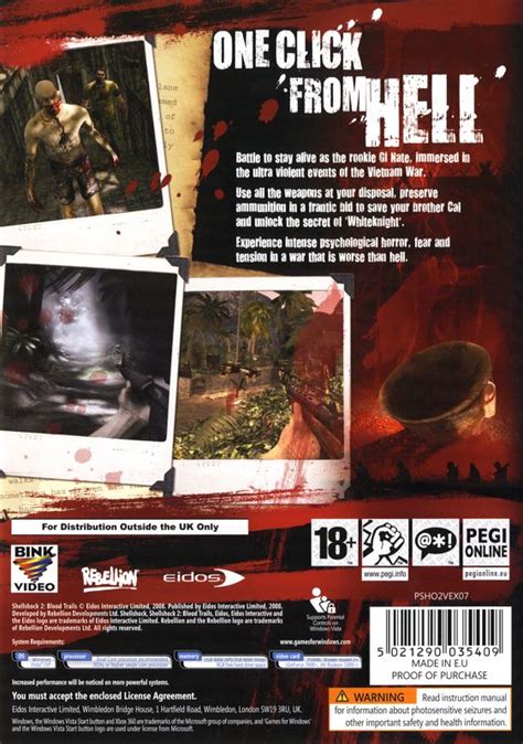 Shellshock Blood Trails Cover Or Packaging Material Mobygames